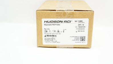 Teleflex 5385 Hudson RCI Disposable Peep Valve - Case of 10